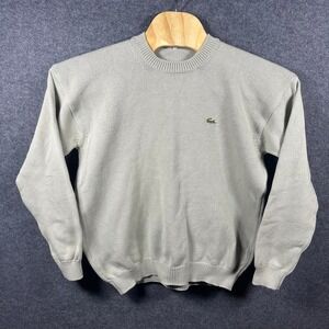 Lacoste Crewneck Sweater Long Sleeve Light Green Men Large Classic Fit - READ